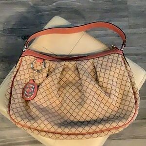 Authentic canvas Gucci Diamanté handbag